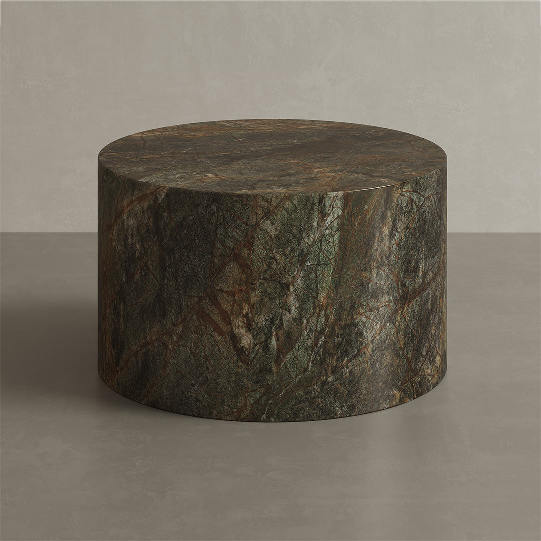 Porto Marble Coffee Table, Forest Green